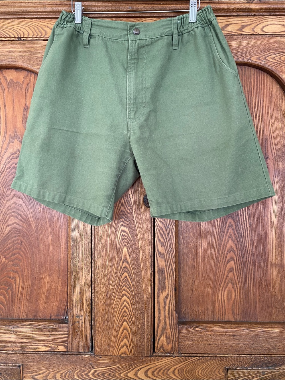 Freeman Seattle green cotton canvas duck shorts outdoor XL L 32”-36” waist